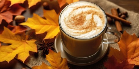 latte drink with generative ai