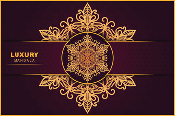 Vector luxury ornamental mandala design background