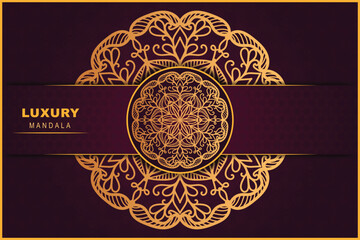 Unique vector luxury mandala background design template