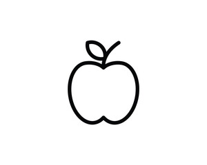 apple flat vector icon for apps and websites