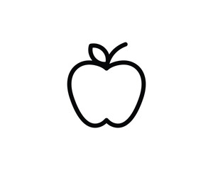 apple flat vector icon for apps and websites