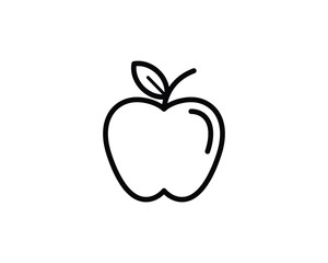 apple flat vector icon for apps and websites