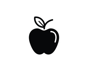 apple flat vector icon for apps and websites