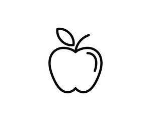 apple flat vector icon for apps and websites