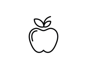 apple flat vector icon for apps and websites