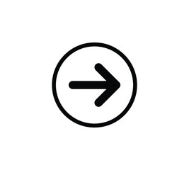 arrow pointer flat vector icon for apps and websites