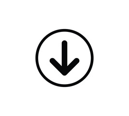 arrow pointer flat vector icon for apps and websites