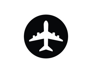airplane flat vector icon for apps and websites