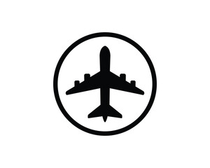 airplane flat vector icon for apps and websites