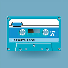 cassette tape vector vintage style