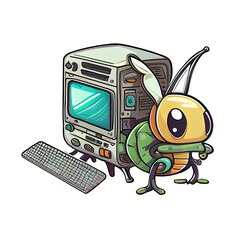 Computer and Bug 6