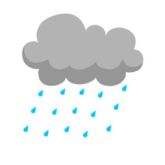 雨雲のイラスト素材
