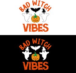 Halloween T shirt. Bad Witch Vibes