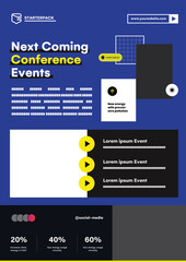 Next Coming Conference Events A4 Flyer Templates