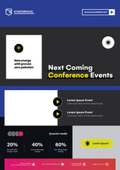 Next Coming Conference Events A4 Flyer Templates