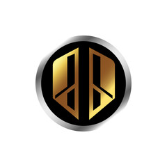 abstract luxury geometric company logo vector illustration template design