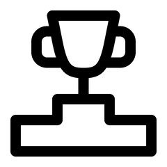 trophy line icon