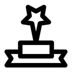 trophy line icon