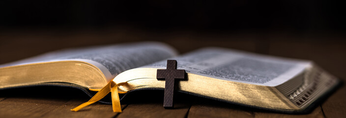 cross on book