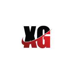 Letter XG simple logo design vector
