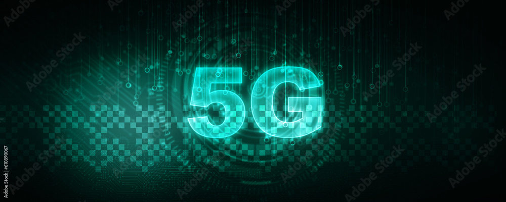 Poster 2d rendering 5G Network 5G Connection
