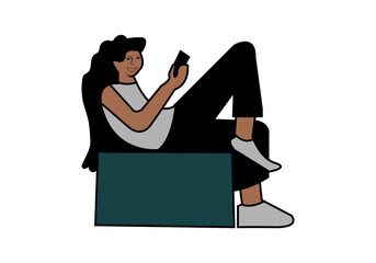 the new business man, Project. Brainstorming. Business vector illustration.