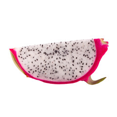 Dragonfruit or Pitaya isolated on a transparent background