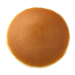 Homemade pancakes isolated on a transparent background.