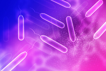 
3d illustration close up of  microscopic  bacteria

