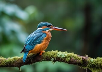 Fototapeta premium kingfisher on a branch