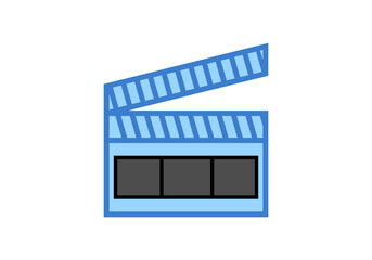 film reel on white background