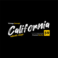 california vintage concept authentic design