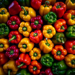 red and yellow peppers