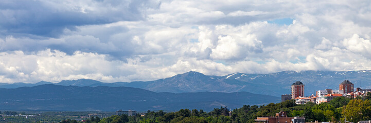 Panoramic view of the Sierra de Guadarrama