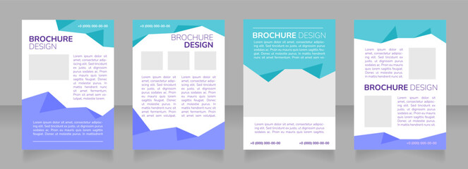 Campus event for college students blank brochure layout design. Vertical poster template set with empty copy space for text. Premade corporate reports collection. Editable flyer paper pages