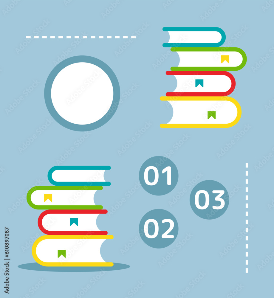Poster university education infographic chart design element set. abstract vector symbols for infochart wit