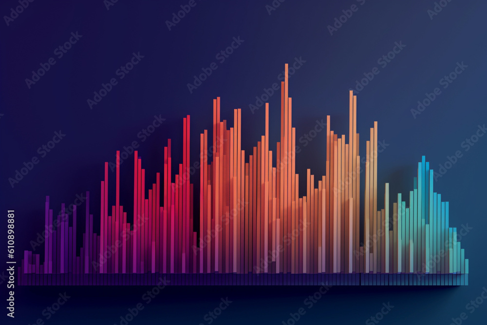 Aufkleber a minimalist graphic design of a stock market chart, focusing on the ascending and descending lines 