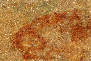 Pile of Mixed spice powder as background, spice or seasoning as background. Close-up mixed spice. Top view