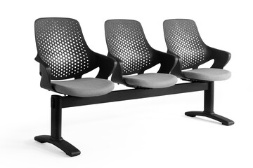 Office waiting chair isolated on  white background