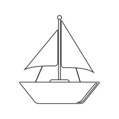 boat icon vector