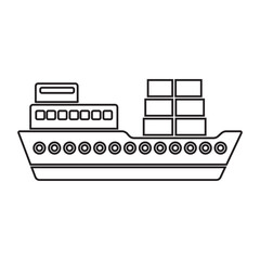 boat icon vector