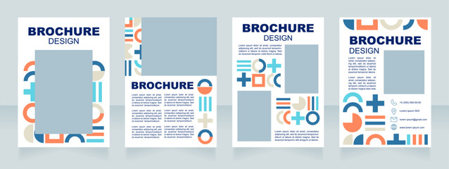 Art gallery event blank brochure layout design. Modern exhibition. Vertical poster template set with empty copy space for text. Premade corporate reports collection. Editable flyer paper pages