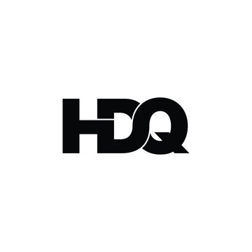 HDQ letter monogram logo design vector