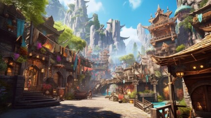 Obraz premium Beautiful Game Environment Art