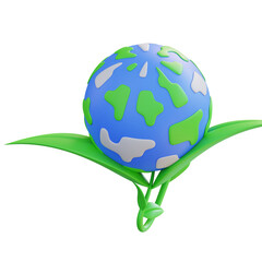 3d illustration of plant world