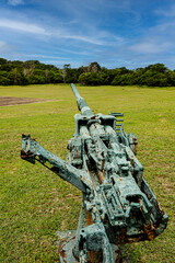Anit Aircraft Guns at  Pacific War Memorial on Corregidor Island