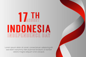 Happy indonesia independence day illustration.
