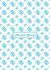 Geomagnetic shape fabric pattern with cyan color ready to print