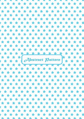 Cyan color abstract pattern ready to use in textile industry