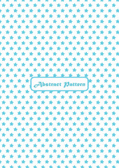 Cyan color abstract pattern ready to use in textile industry